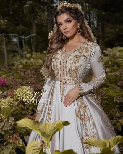 Moroccan Kaftan Evening Dress