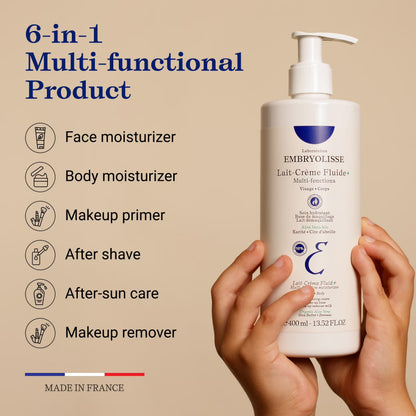 Lait-Crème Fluid+ Face and Body Moisturizer, 2.54 Fl Oz