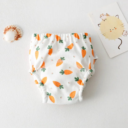 New Baby Waterproof Washable Training Pants Cartoon Cotton Baby Diaper Infant Shorts Nappies Panties Nappy Changing Underwear