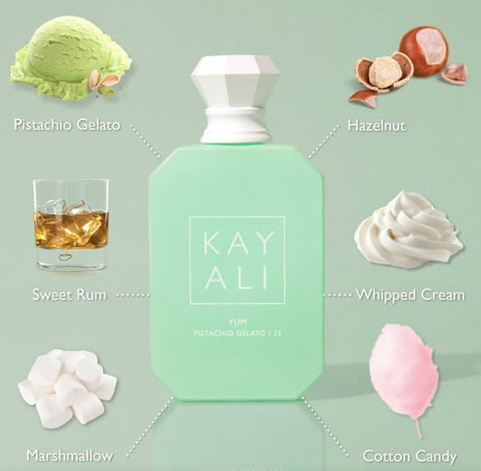 Kayali Beauty Yum Pistachio Gelato | 33 Eau De Parfum Intense Full Size (1.7 Fl Oz / 50 Ml)