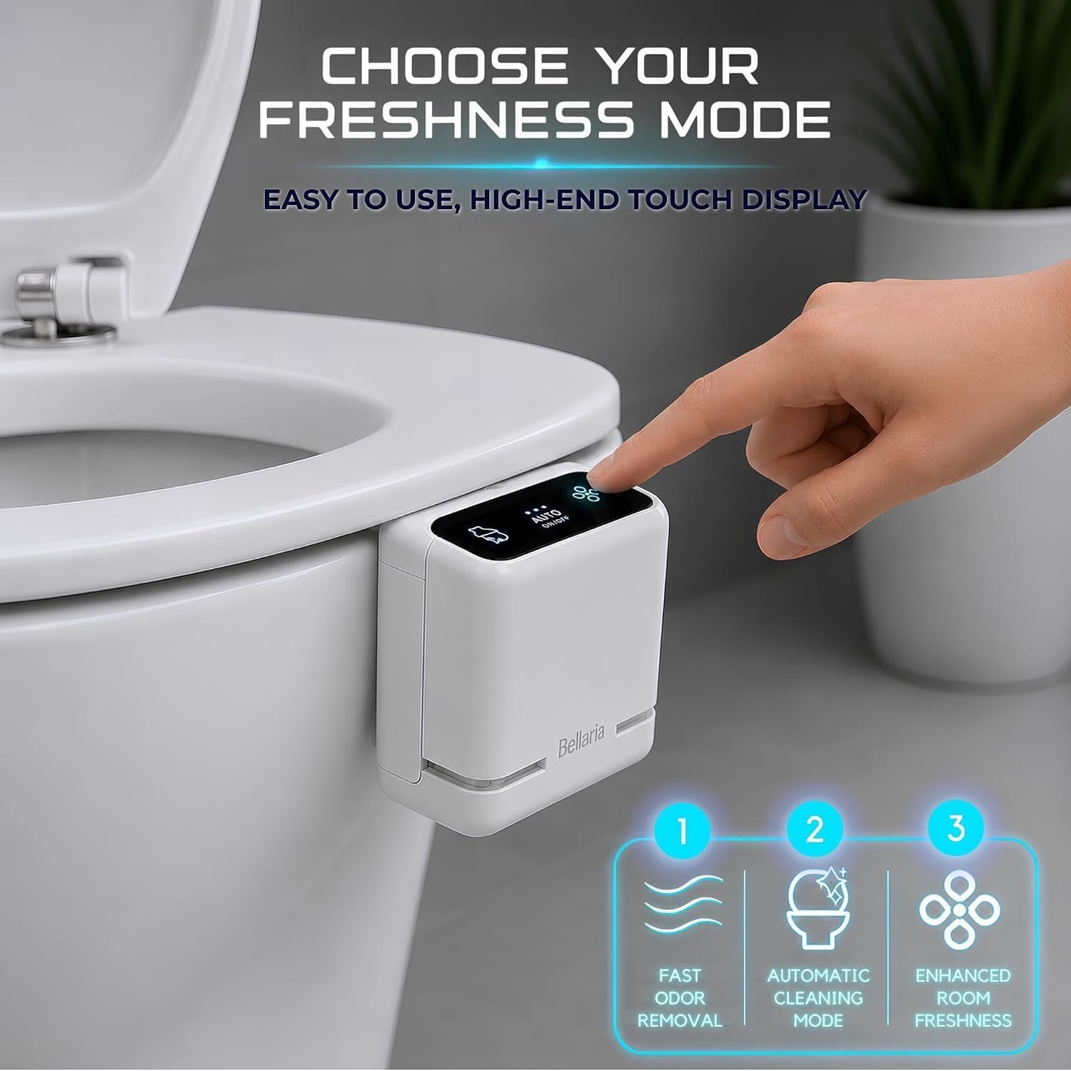 Aircube Rechargeable Automatic Toilet Odor Eliminator