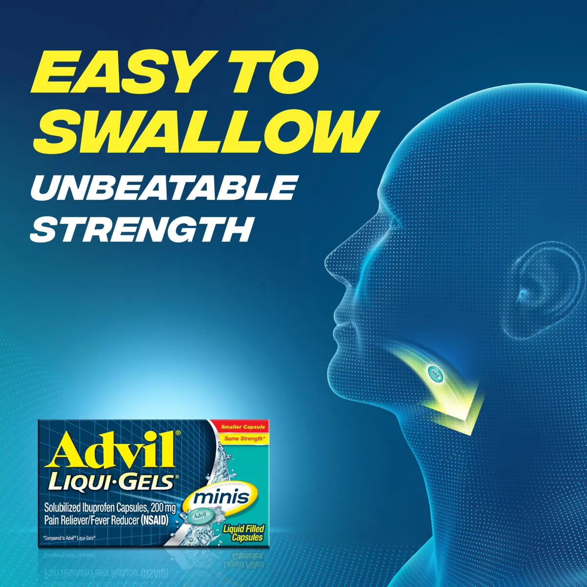 Advil Pain Reliever/Fever Reducer Liqui-Gel Minis - Ibuprofen (NSAID)