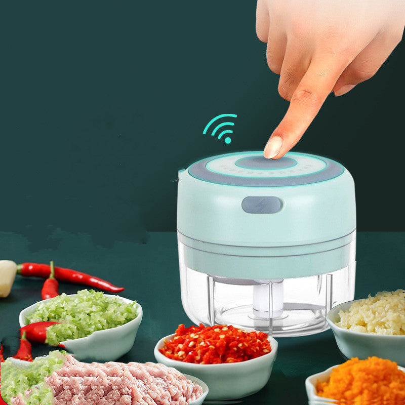 Mini hachoir à ail électrique avec chargeur USB, machine à purée de gingembre, broyeur de légumes et de piment robuste et durable, outil de cuisine