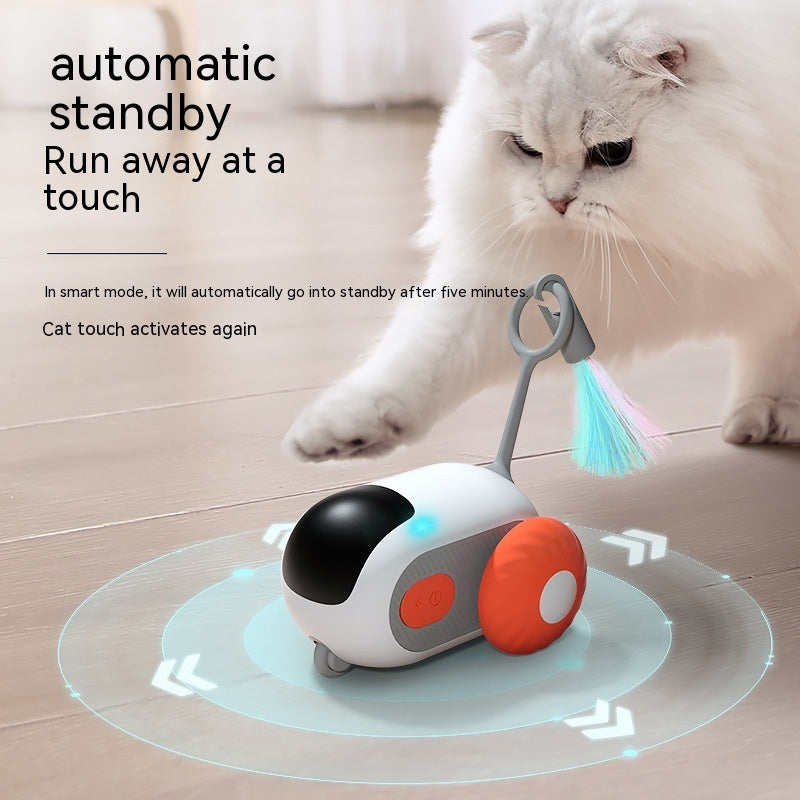 Jouet interactif pour chat télécommandé, chargement USB, poursuite automatique, déplacement autonome, télécommande intelligente, jouet interactif pour chat, produits pour animaux de compagnie