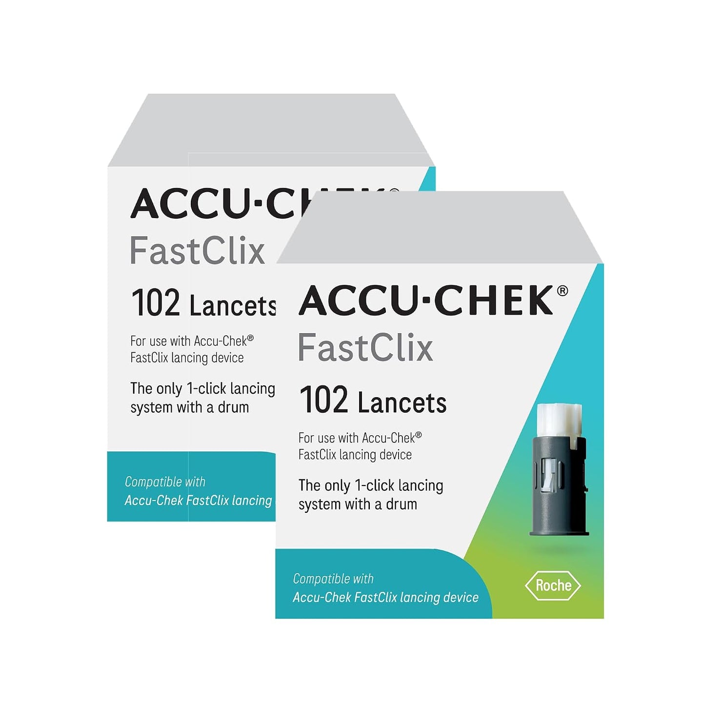 Fastclix Diabetes Lancets for Blood Glucose Testing, 204 Count