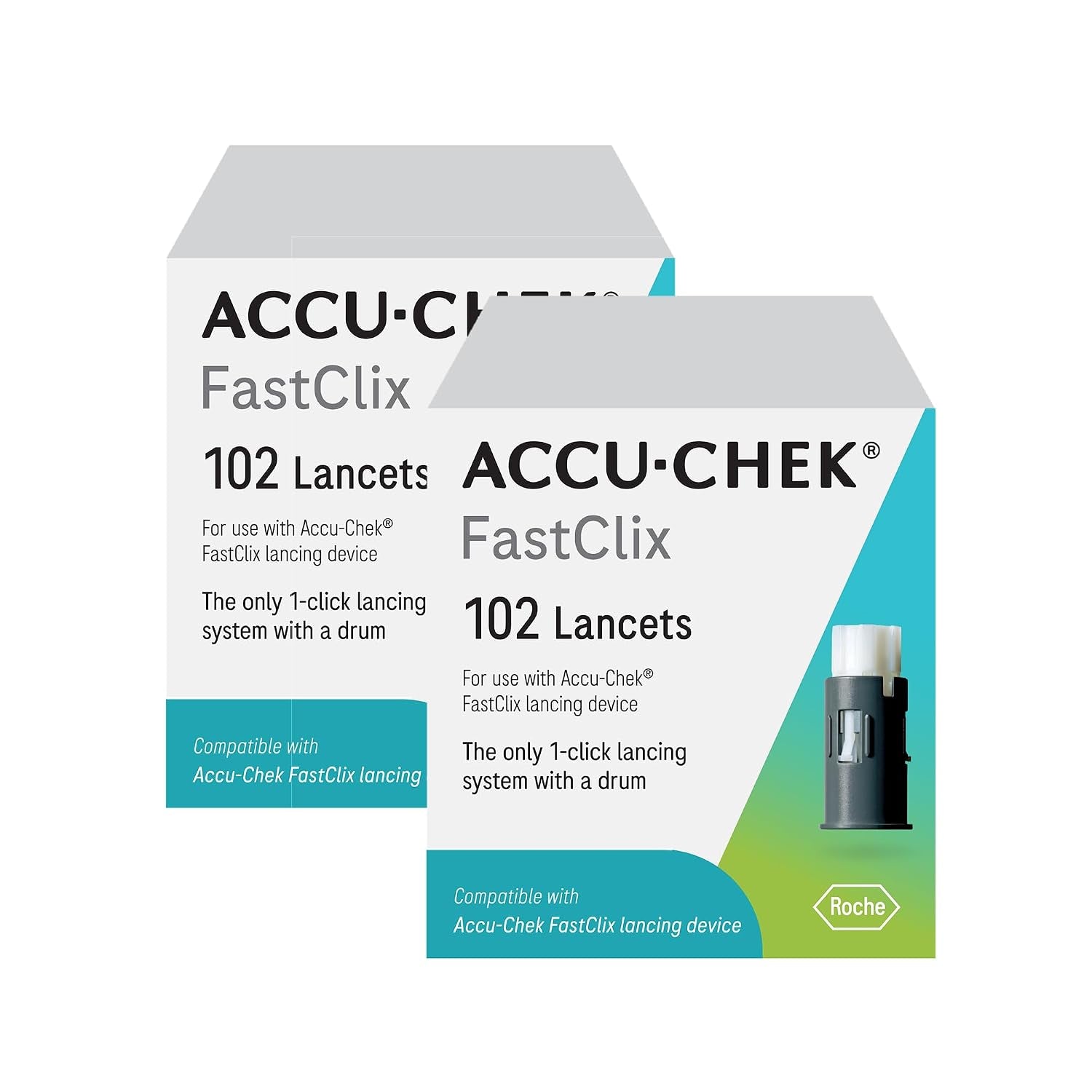 Fastclix Diabetes Lancets for Blood Glucose Testing, 204 Count
