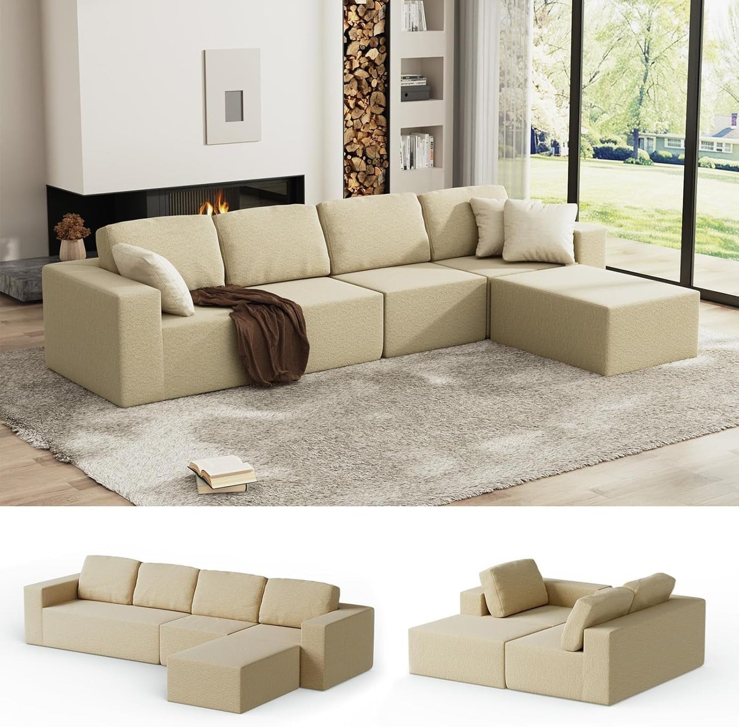 Modular L Shaped Sectional Sof