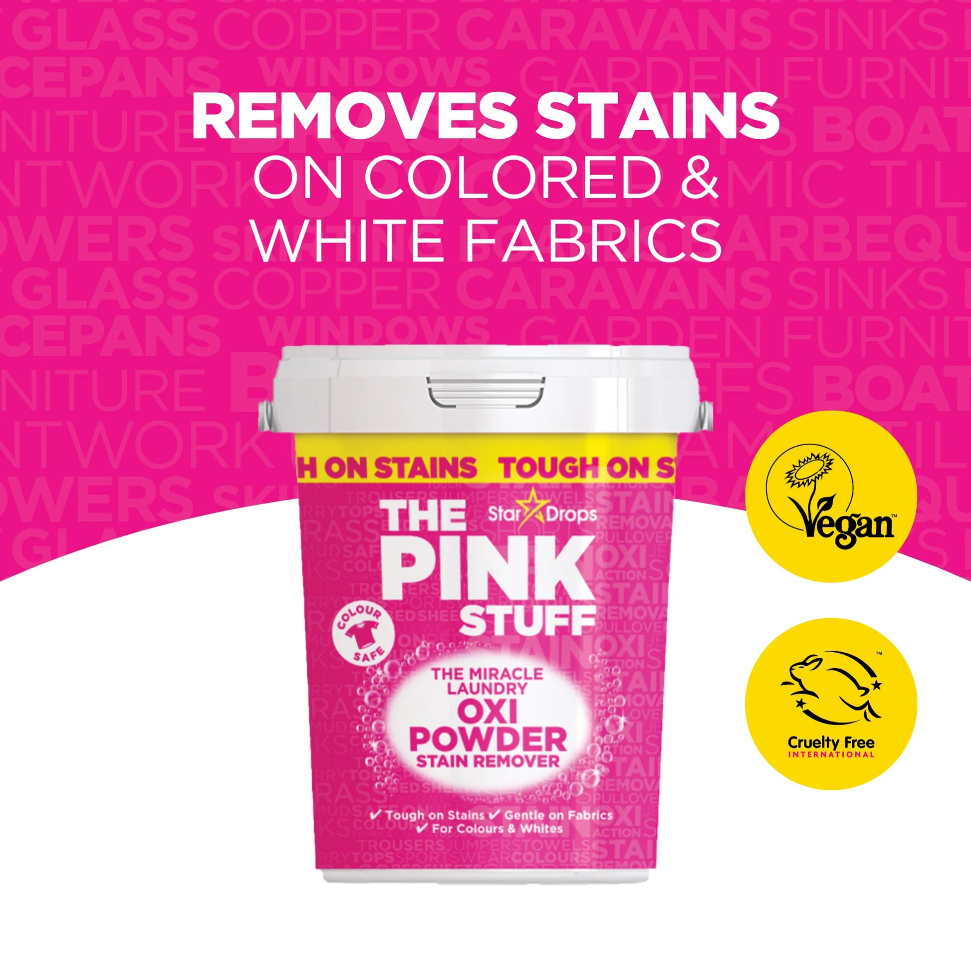 the Miracle Laundry Oxi Powder Stain Remover for Colors, 1Kg