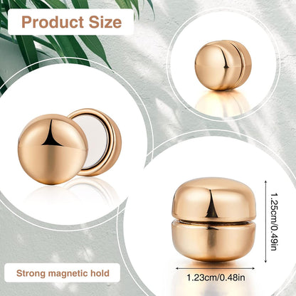 8 Pairs Premium Strong Hijab Magnetic Pins, No-Snag Multi-Use Hijab Magnets, Professional Pinless Magnetic Hijab Pins, Shiny and Matte Style Pack