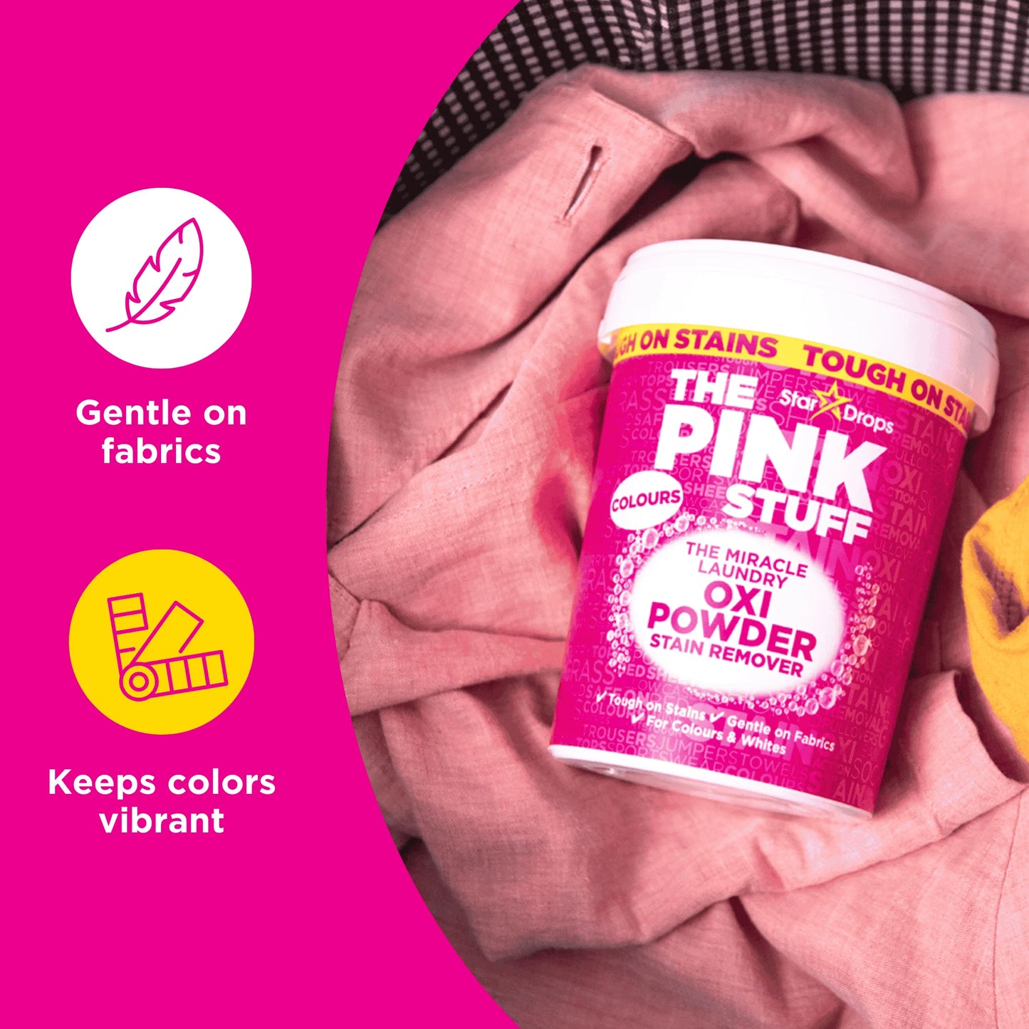 the Miracle Laundry Oxi Powder Stain Remover for Colors, 1Kg