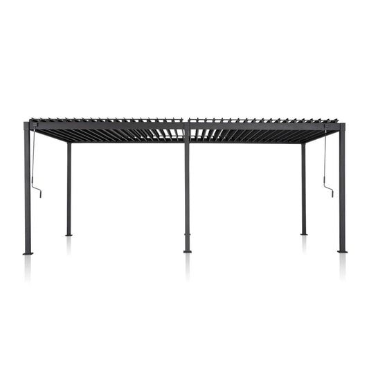 80/88 Metal Frame Pergola with Adjustable Louvered Roof
