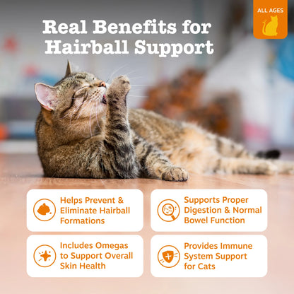Hairball Chews Bacon Flavor, 60 Count