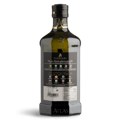 Atlas Organic Cold Pressed Moroccan Extra Virgin Olive Oil, Polyphenol