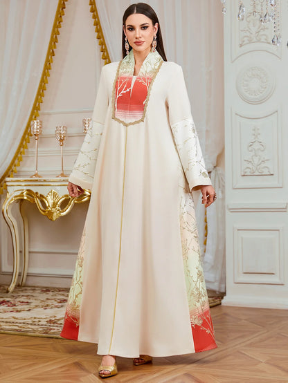 Luxury Abaya Diamond Caftan Dress