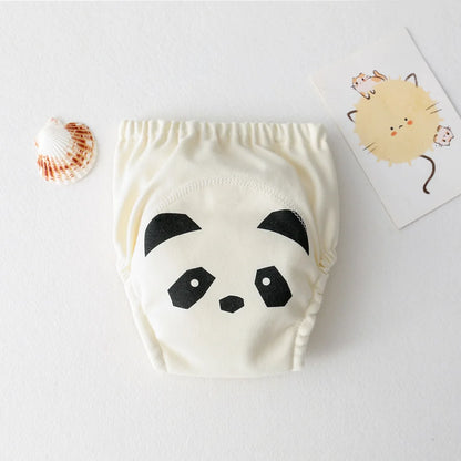 Cute Baby Waterproof Reusable Training Pants Cotton Baby Diaper Infant Shorts Nappies Panties Nappy Changing Underwear Cloth New
