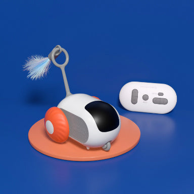 Jouet interactif pour chat télécommandé, chargement USB, poursuite automatique, déplacement autonome, télécommande intelligente, jouet interactif pour chat, produits pour animaux de compagnie