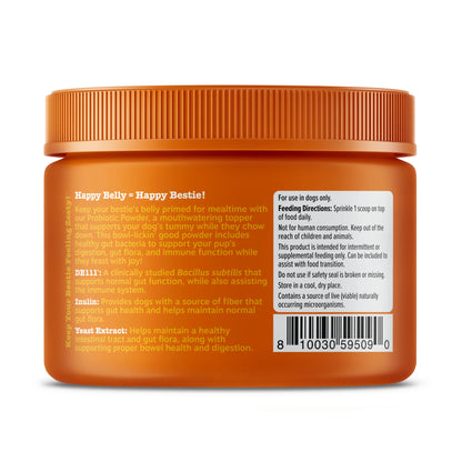 Probiotic Powder Pumpkin Flavor Dog Supplement, 150G