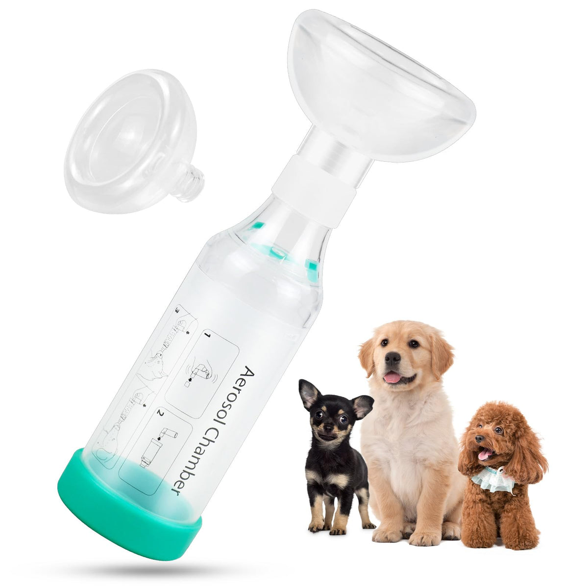 Malihome Dog Handheld Inhaler Spacer