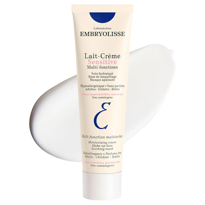 Embryolisse Lait-Crème Concentré Sensitive Face Moisturizer and Makeup Primer, Hypoallergenic Fragrance-Free Face Cream with Aloe Vera and Shea Butter
