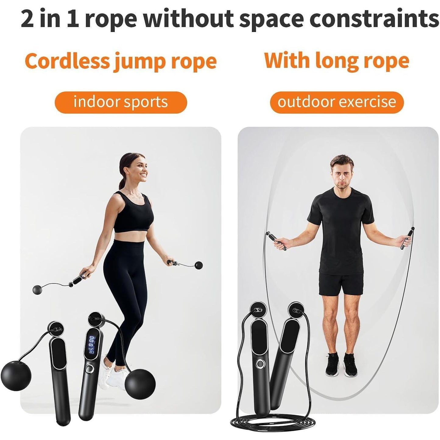 Digital Intelligent Cordless Skipping Rope