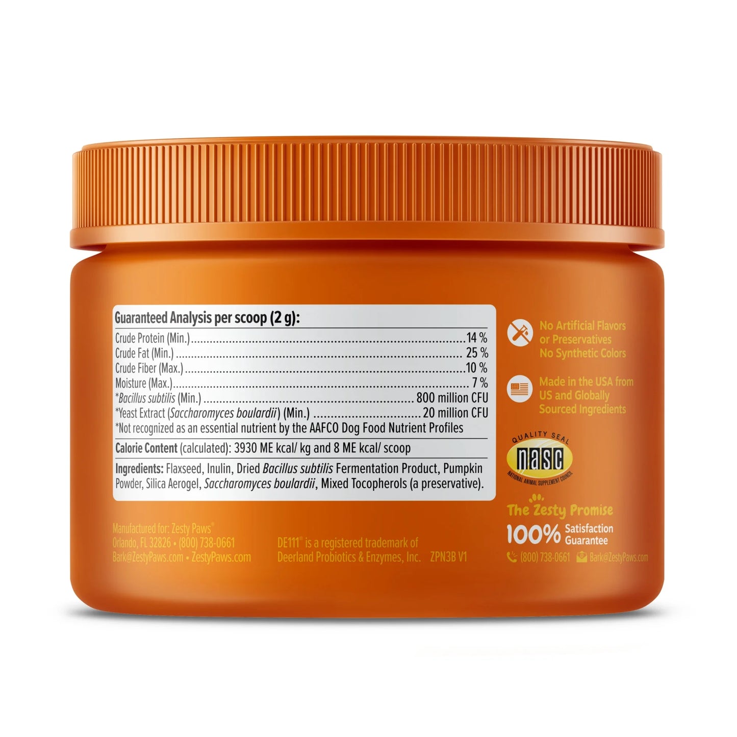 Probiotic Powder Pumpkin Flavor Dog Supplement, 150G