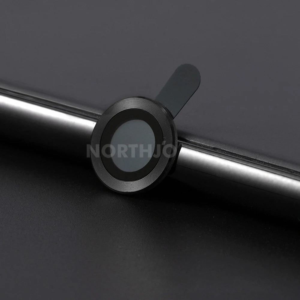 100Pcs for Iphone 15 Pro Max 14 13 12 11 plus Mini CD Style Metal Camera Lens Cover 3D Alloy Glass Screen Protector