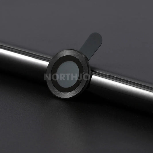 100Pcs for Iphone 15 Pro Max 14 13 12 11 plus Mini CD Style Metal Camera Lens Cover 3D Alloy Glass Screen Protector