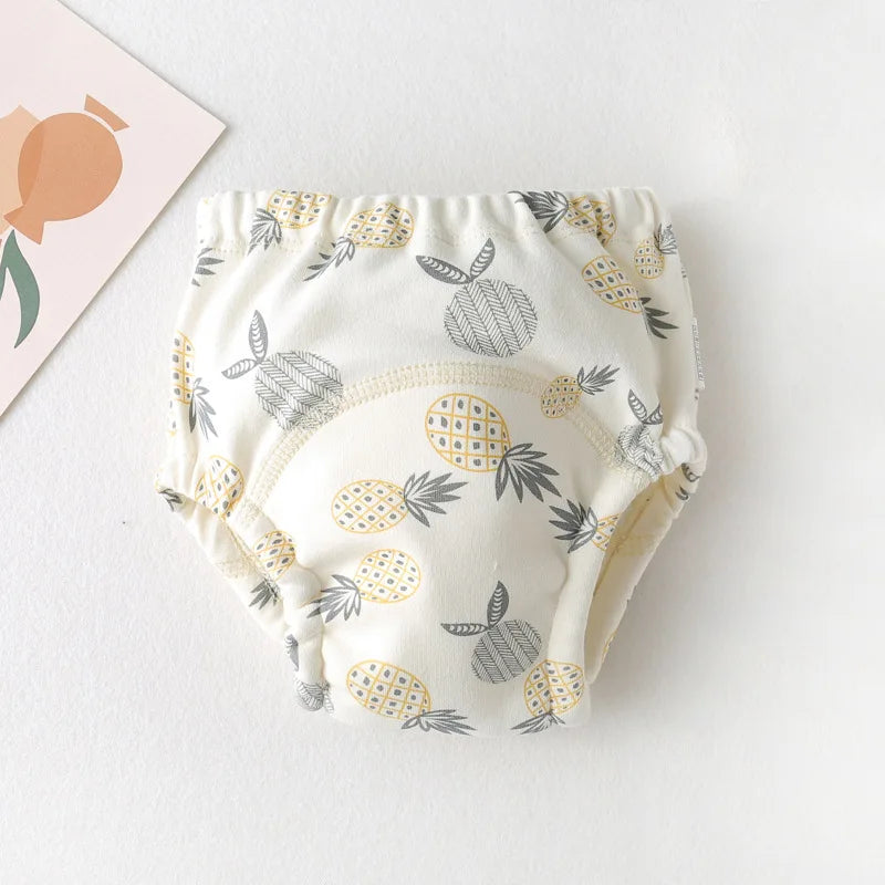 New Baby Waterproof Washable Training Pants Cartoon Cotton Baby Diaper Infant Shorts Nappies Panties Nappy Changing Underwear