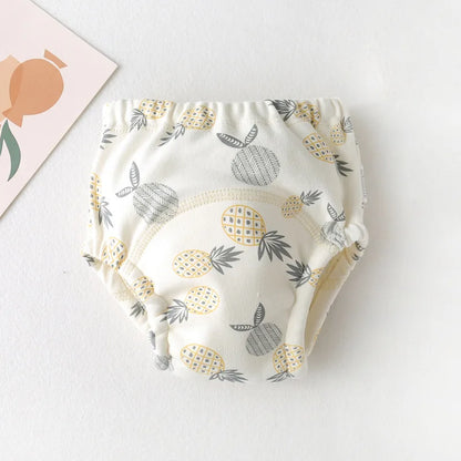 New Baby Waterproof Washable Training Pants Cartoon Cotton Baby Diaper Infant Shorts Nappies Panties Nappy Changing Underwear