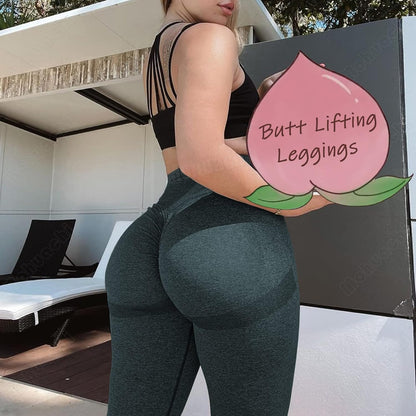 Women Scrunch Butt Lifting Leggings for Women Seamless High Waisted Workout Yoga Pants Gym Booty Tights