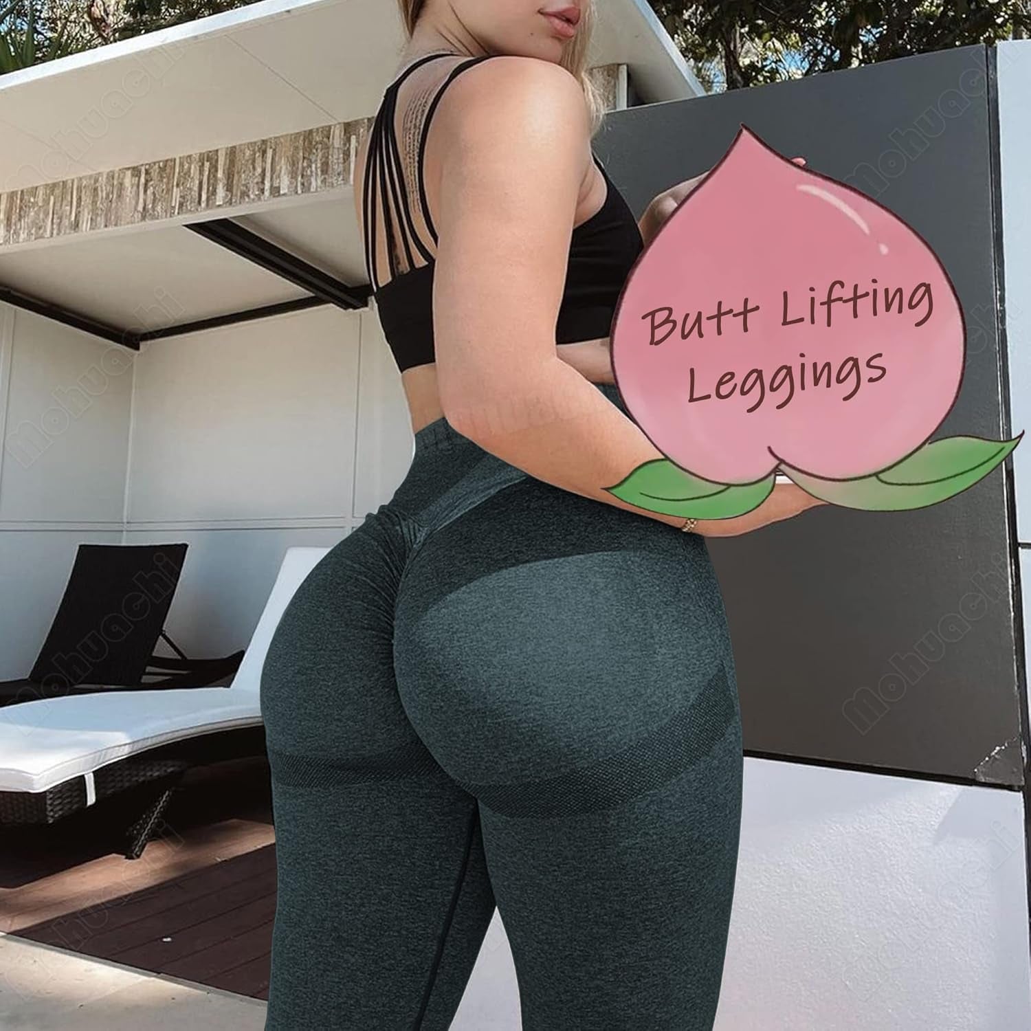 Women Scrunch Butt Lifting Leggings for Women Seamless High Waisted Workout Yoga Pants Gym Booty Tights