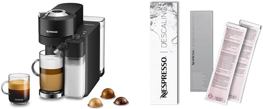 Nespresso Vertuo Lattissima by De'Longhi, Black Descaling Kit