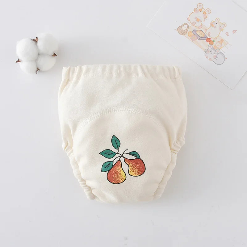 Cute Baby Waterproof Reusable Training Pants Cotton Baby Diaper Infant Shorts Nappies Panties Nappy Changing Underwear Cloth New