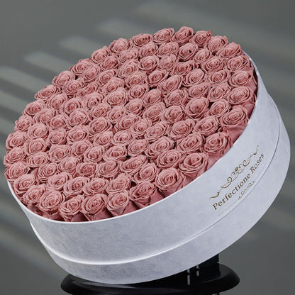 100 Preserved Roses in Velvet Box, Flowers for Delivery