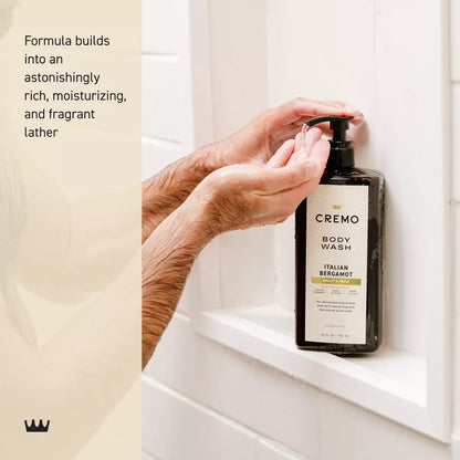 Cremo Italian Bergamot Body Wash - 32 Fl Oz: Liquid, for Normal Skin, Whole Body, Pump Bottle