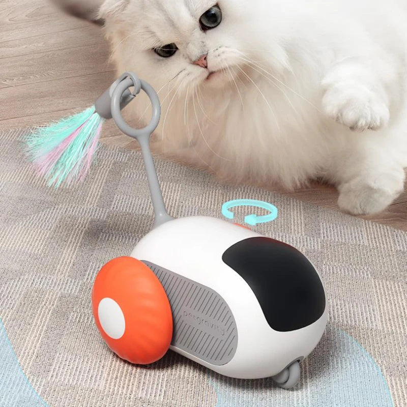 Jouet interactif pour chat télécommandé, chargement USB, poursuite automatique, déplacement autonome, télécommande intelligente, jouet interactif pour chat, produits pour animaux de compagnie