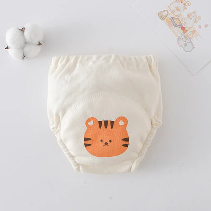 Cute Baby Waterproof Reusable Training Pants Cotton Baby Diaper Infant Shorts Nappies Panties Nappy Changing Underwear Cloth New