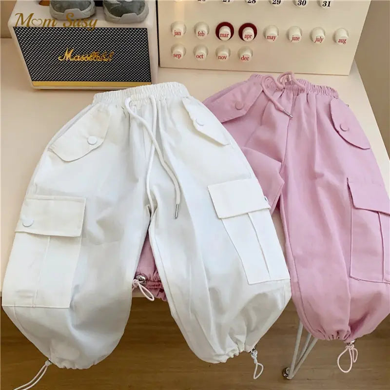 Cotton Cargo Pants for Infants and Toddlers (All Seasons) - Zayd’s Department Store