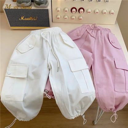 Cotton Cargo Pants for Infants and Toddlers (All Seasons) - Zayd’s Department Store