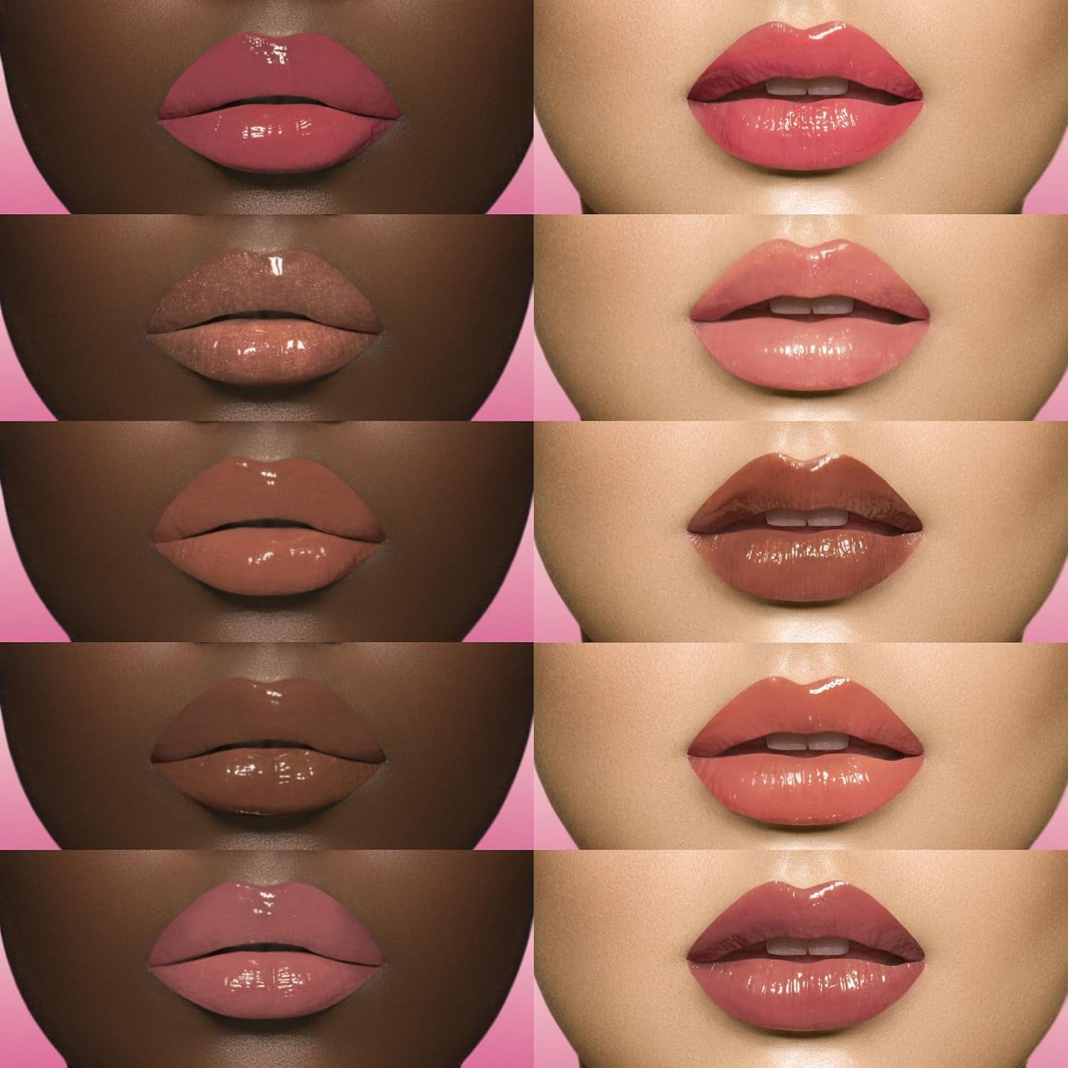Candy Shop Lip Gloss: Strawberry N Cream - High-Shine Plumper for a Hydrating & Non-Sticky Glossy Pout, for a Moisturizing and Long-Lasting Creamy Plump & Nourished Richly Glow