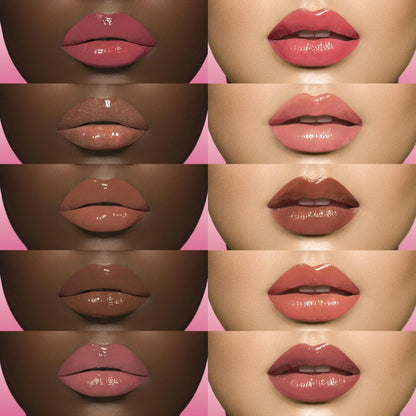 Candy Shop Lip Gloss: Strawberry N Cream - High-Shine Plumper for a Hydrating & Non-Sticky Glossy Pout, for a Moisturizing and Long-Lasting Creamy Plump & Nourished Richly Glow