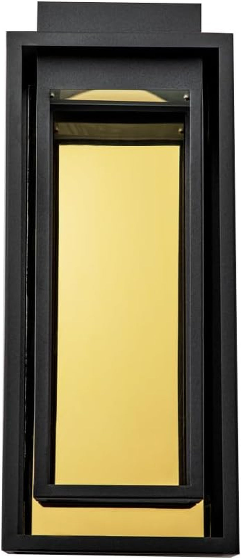 Modern Outdoor Wall Lights LED Exterior, Black Gold Front Porch Lights Wall Mount, Large Outdoor LED Sconce, Luxury Wall Lamp, Patio Lighting Fixture for House, Garage, Yard