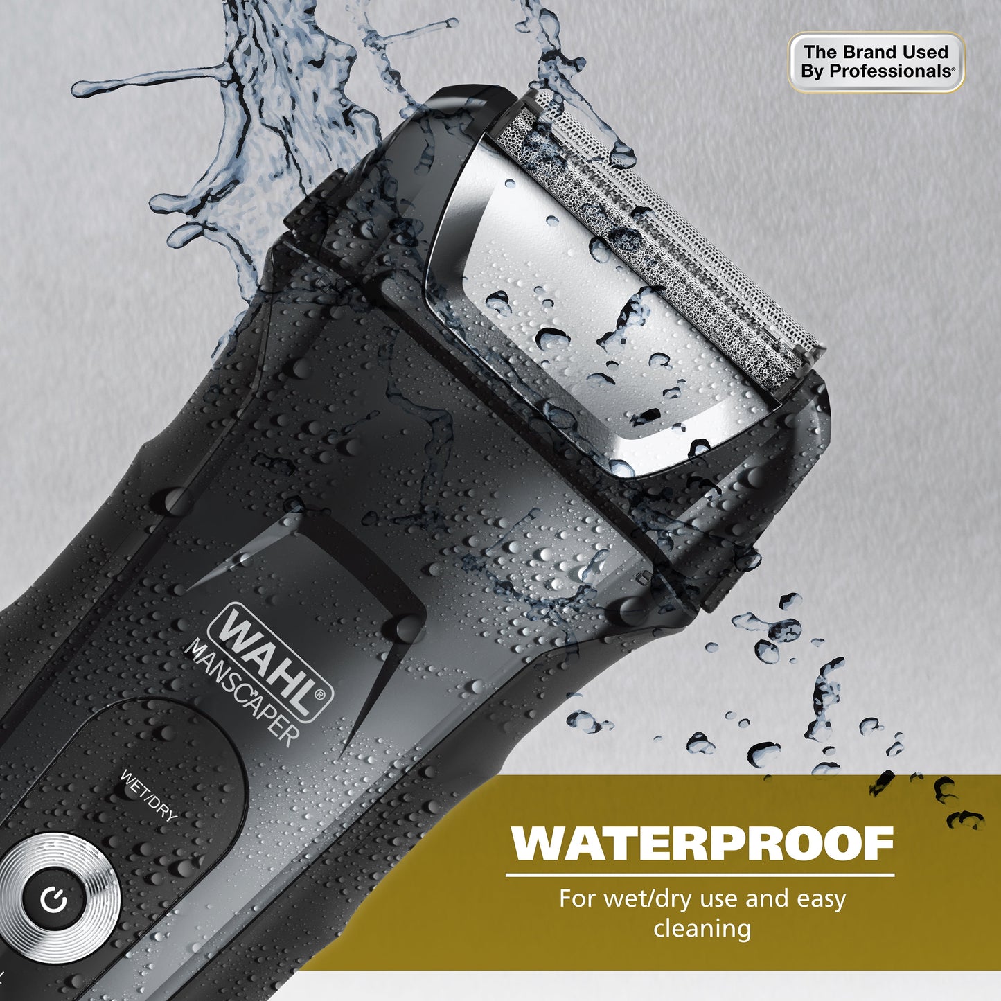 Manscaper Shaver, Lithium Ion Rechargeable, Waterproof Wet/Dry Flex Hypoallergenic Foils, for Men, 7074