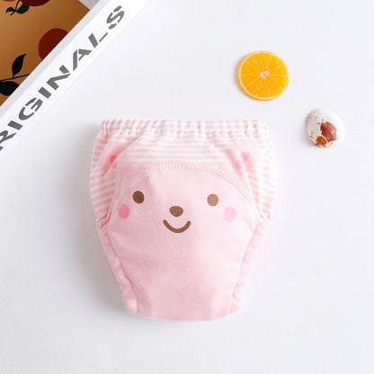 New Baby Waterproof Washable Training Pants Cartoon Cotton Baby Diaper Infant Shorts Nappies Panties Nappy Changing Underwear