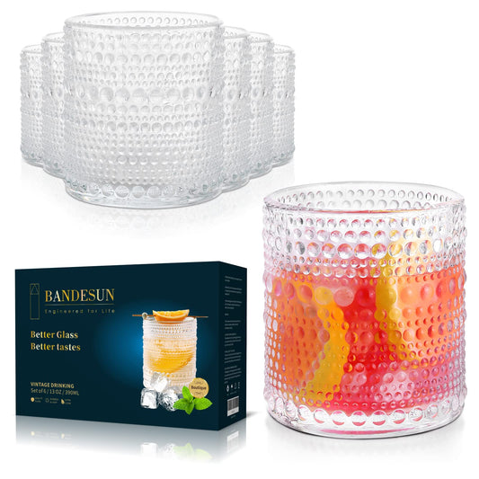 Bandesun Romantic Water Glasses Set of 6