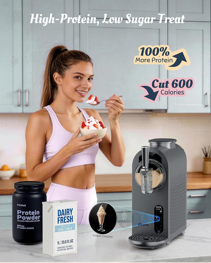 2 in 1 Slushie Machine & Soft Serve Ice Cream Maker Machine