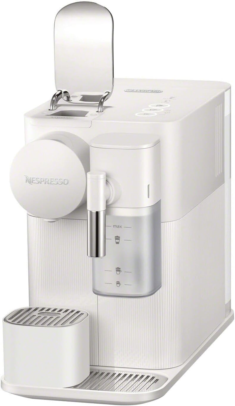 Nespresso Lattissima One Original Espresso Machine with Milk Frother by De'Longhi, Silky White | Porcelain White Original Espresso Machine by De'Longhi. One Touch Cappuccinos and Lattes, Dishwasher Safe Milk Tank.
