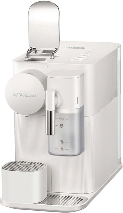 Nespresso Lattissima One Original Espresso Machine with Milk Frother by De'Longhi, Silky White | Porcelain White Original Espresso Machine by De'Longhi. One Touch Cappuccinos and Lattes, Dishwasher Safe Milk Tank.