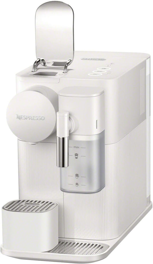 Nespresso Lattissima One Original Espresso Machine with Milk Frother by De'Longhi, Silky White | Porcelain White Original Espresso Machine by De'Longhi. One Touch Cappuccinos and Lattes, Dishwasher Safe Milk Tank.