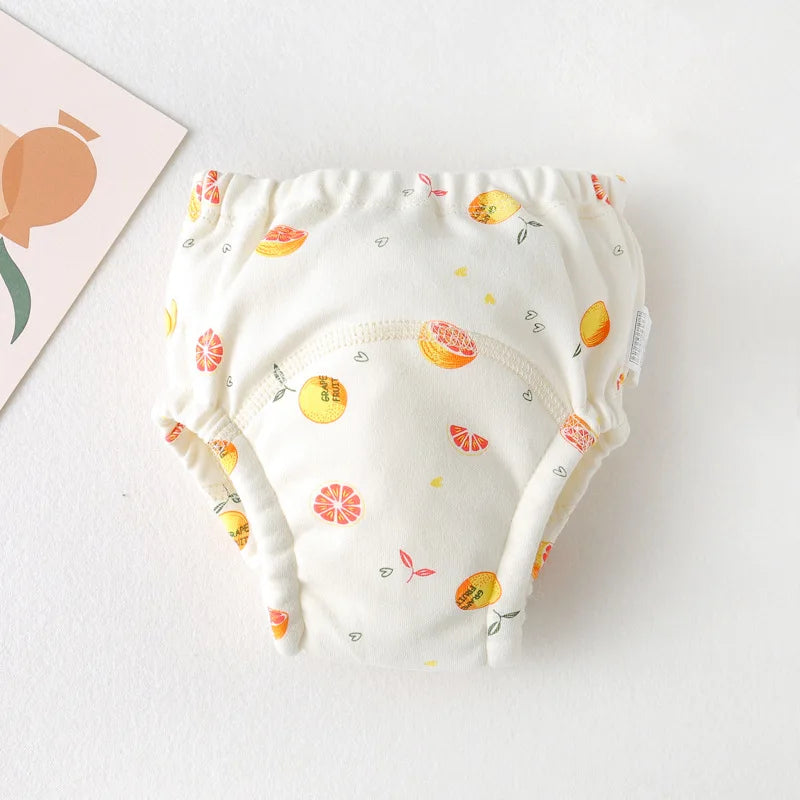 New Baby Waterproof Washable Training Pants Cartoon Cotton Baby Diaper Infant Shorts Nappies Panties Nappy Changing Underwear
